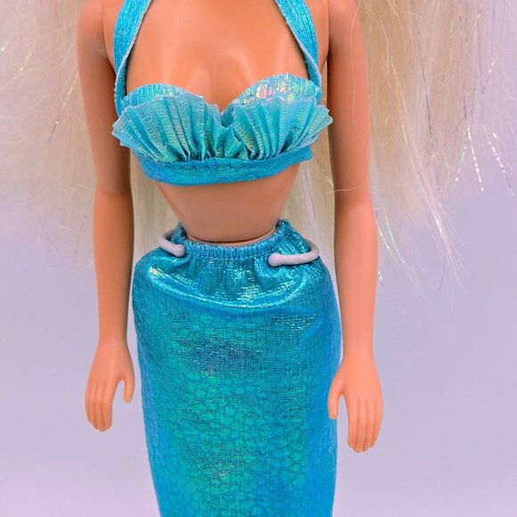 1991 Mattel Mermaid Barbie Doll 1991 1434 Blonde Glitter Hair Read - Picture 3 of 16